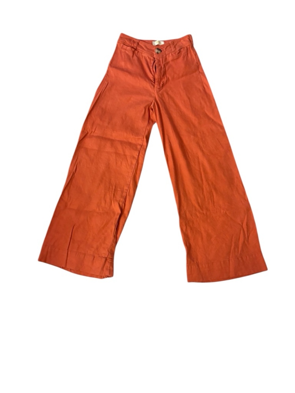 Maeve Rust Orange High-Waist Pants - Picture 2 of 6